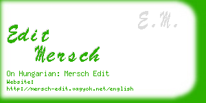 edit mersch business card